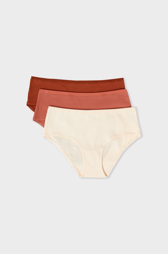 Pack of 3 Cotton Boyshorts;${refinementColor}