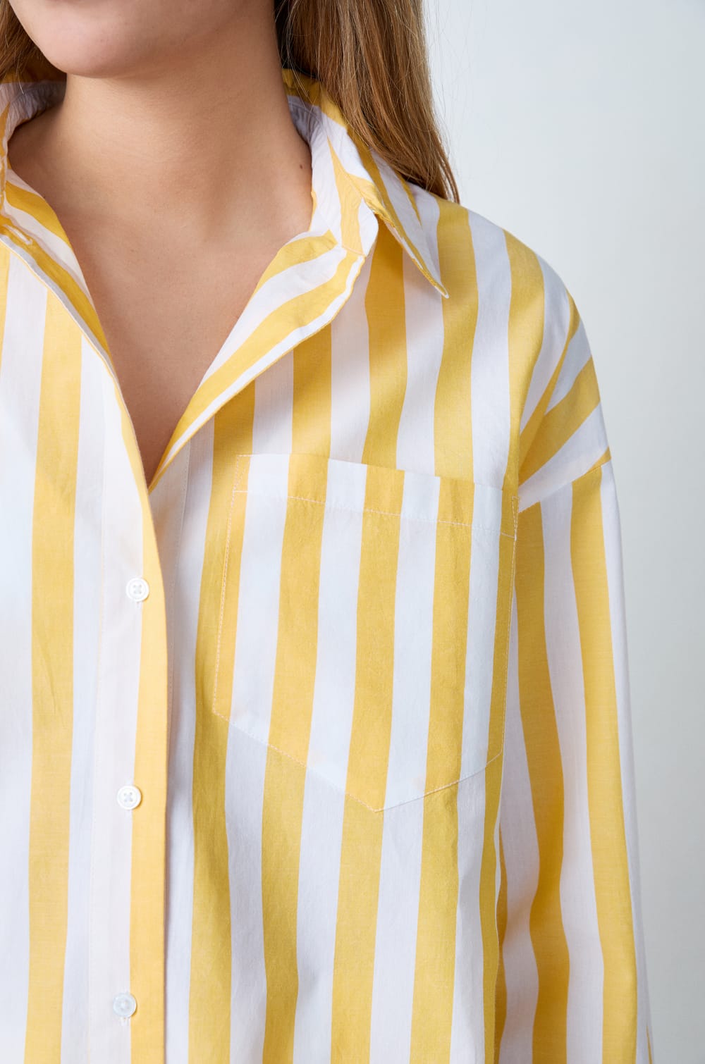 Chemise en coton à rayures;${refinementColor}