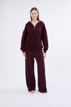 Veste pull à manches longues avec capuche;${refinementColor}