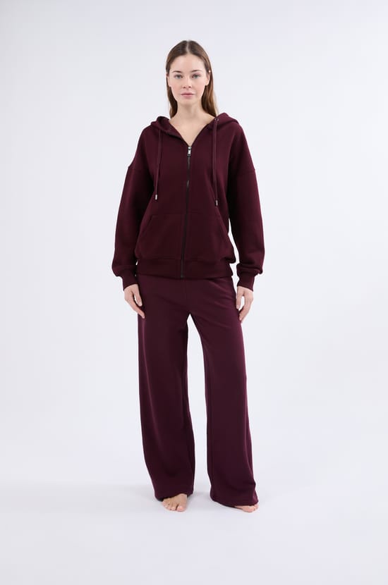 Veste pull à manches longues avec capuche;${refinementColor}