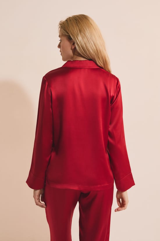 Silk Pyjama Shirt;${refinementColor}