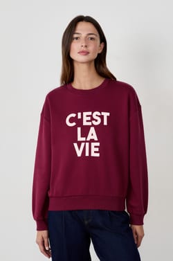 Sweat imprimé "C'est la vie;${refinementColor}