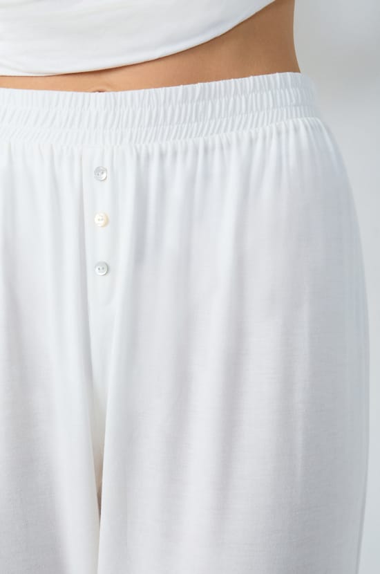  Pantalón de pijama liso;${refinementColor}