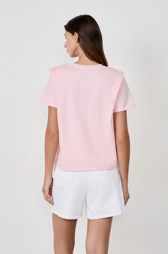 Short-sleeved cotton T-shirt;${refinementColor}