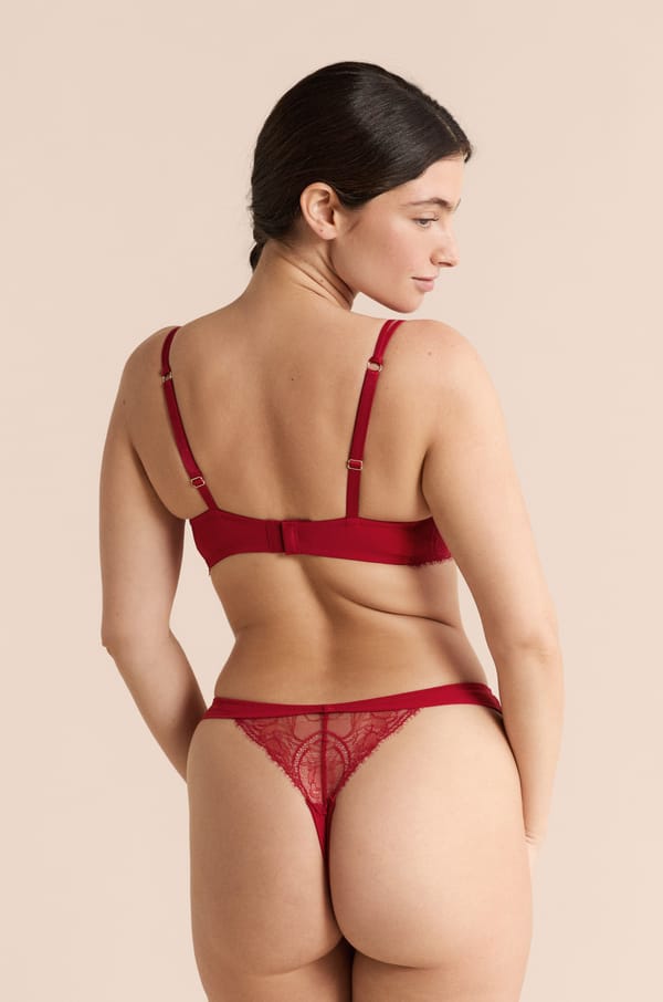 Bra N.9 - Balconette in Lace with Ties;${refinementColor}