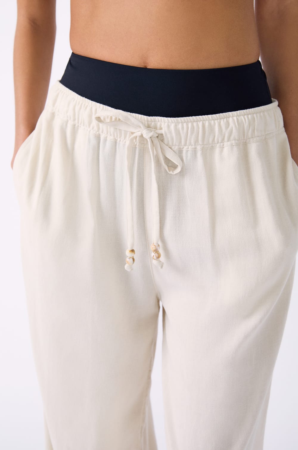 Wide-Leg Linen Pants;${refinementColor}