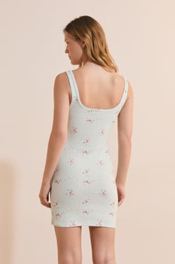 Nuisette en coton en pointelle;${refinementColor}