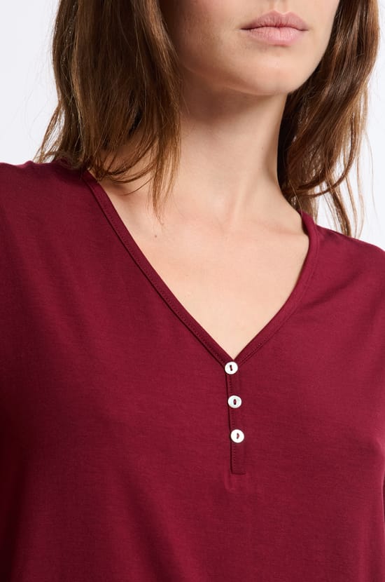 T-shirt de pyjama manches longues;${refinementColor}