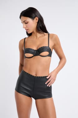 Soutien-gorge N.9 - Balconnet en cuir;${refinementColor}