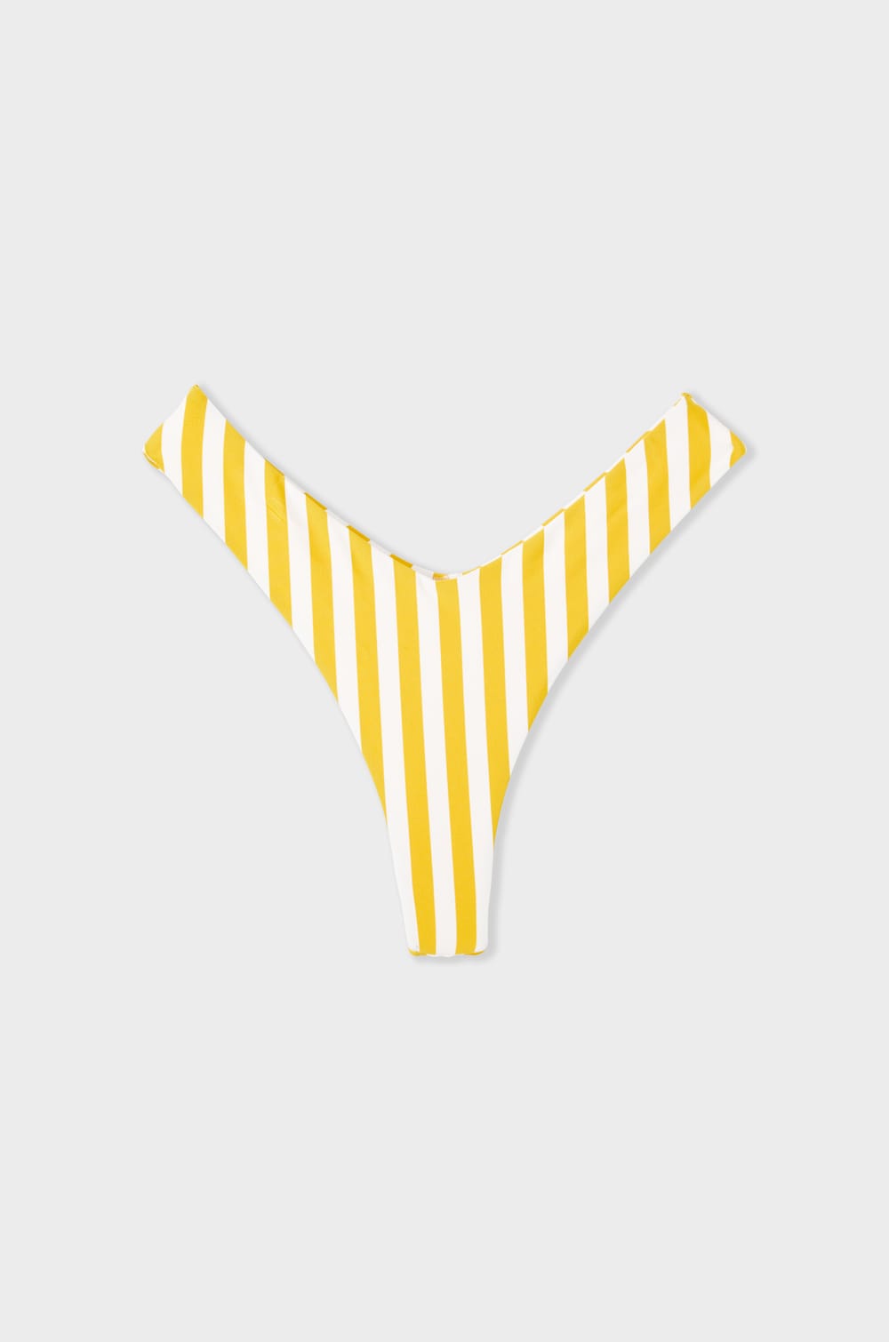 High-Leg Brazilian Striped Bikini Bottom;${refinementColor}