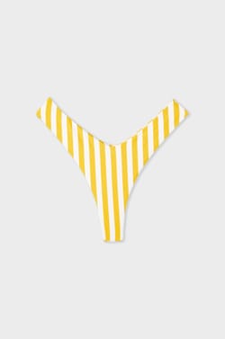 Bas de maillot brésilien high leg rayé;${refinementColor}