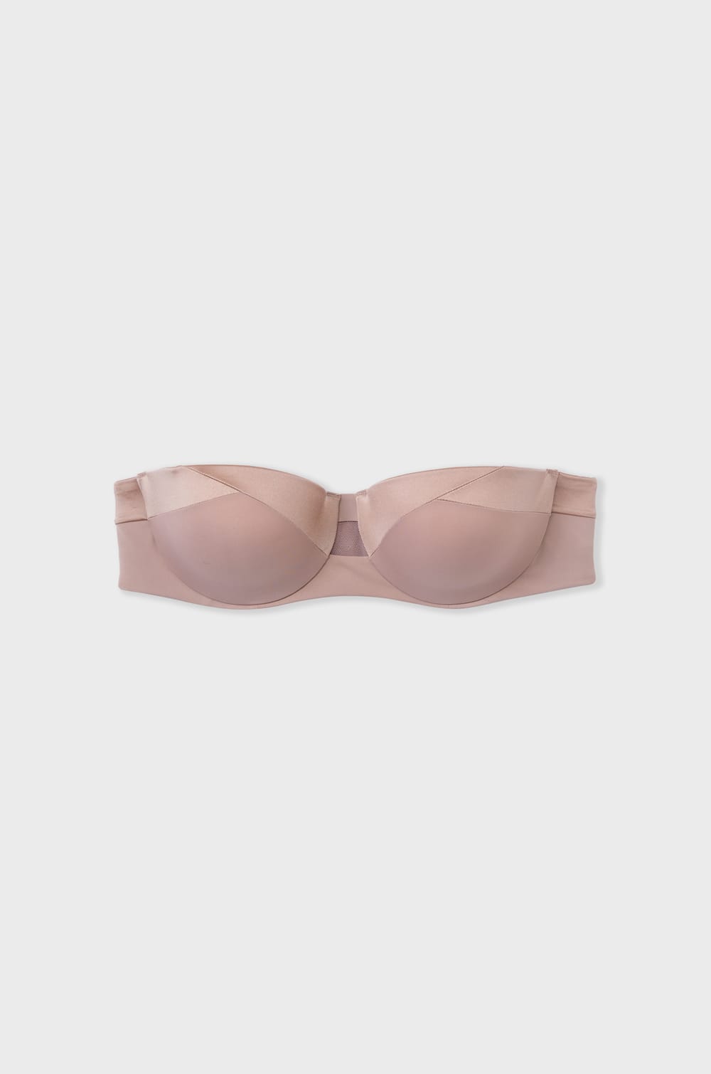 Bra bandeau con finas copas y tirantes desmontables;${refinementColor}