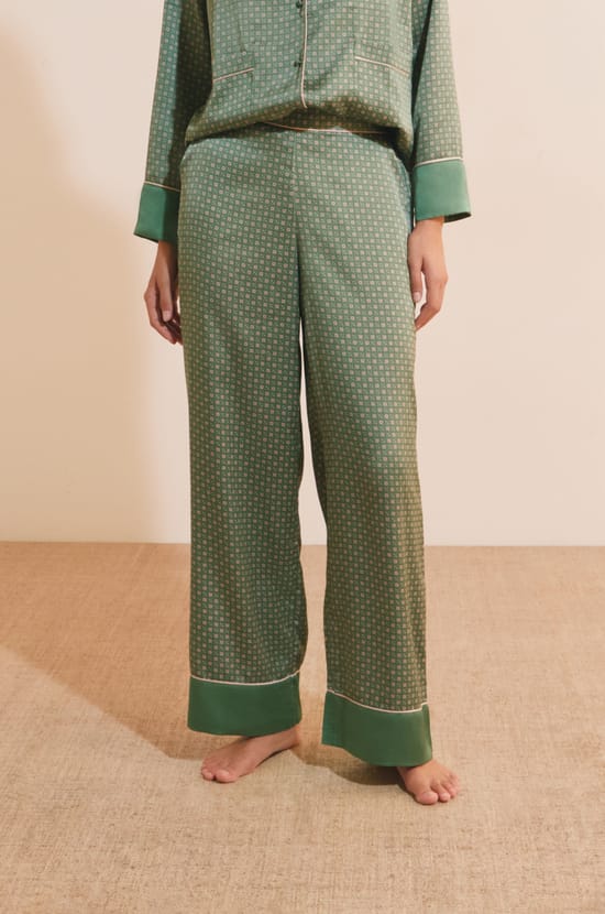 Pantalon de pyjama &agrave; motifs;${refinementColor}