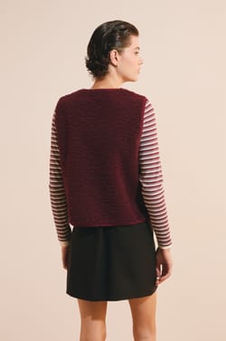 Veste sans manches effet sherpa;${refinementColor}
