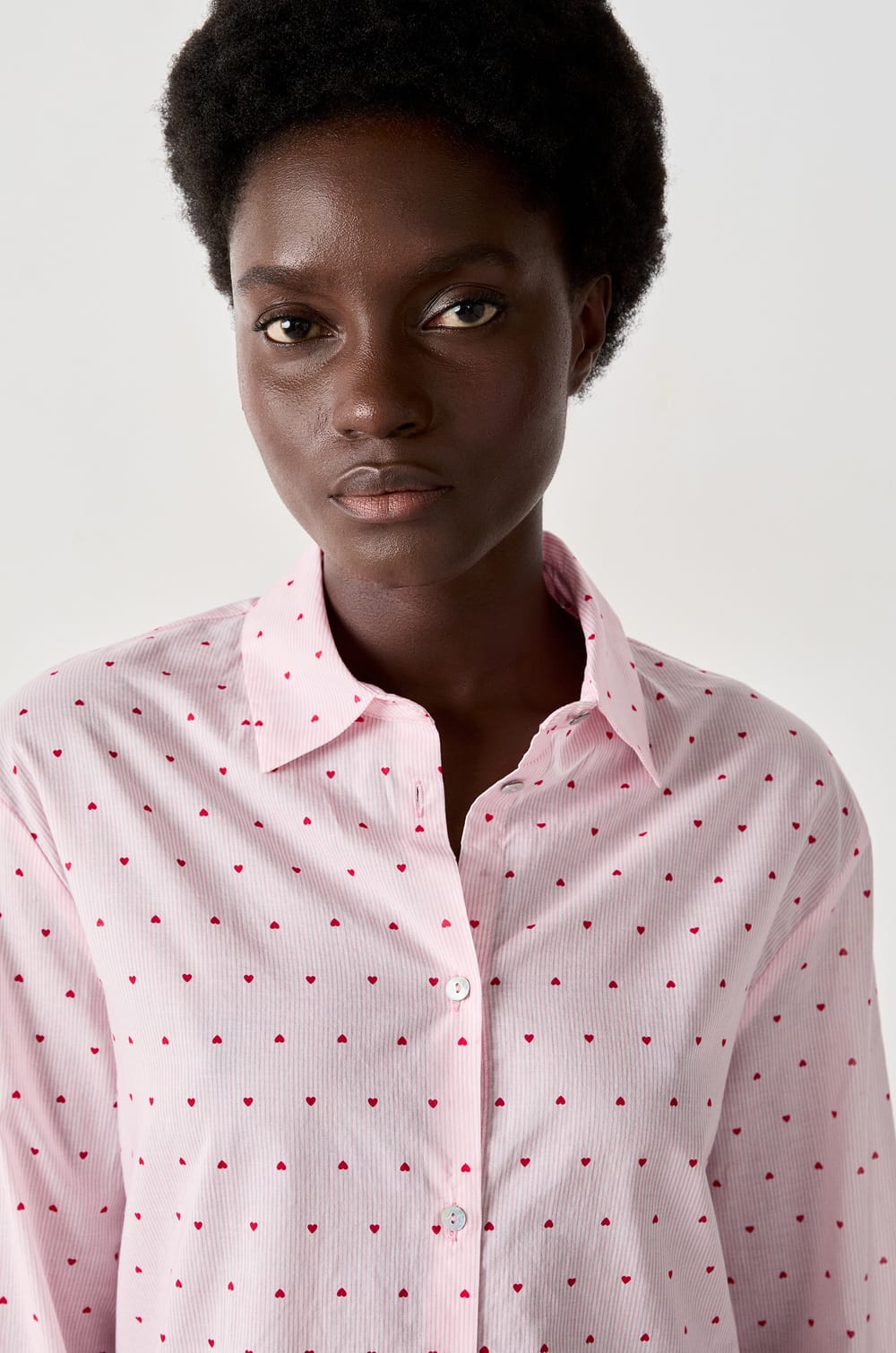 Chemise de pyjama à coeurs;${refinementColor}