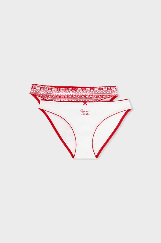 Lot de 2 culottes en coton;${refinementColor}