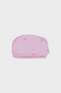 Trousse matelassée à rayures;${refinementColor}
