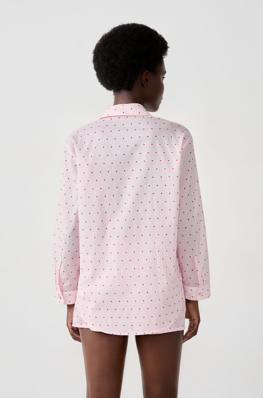 Chemise de pyjama à coeurs;${refinementColor}