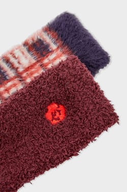 Chaussettes à motifs en fausse fourrure;${refinementColor}