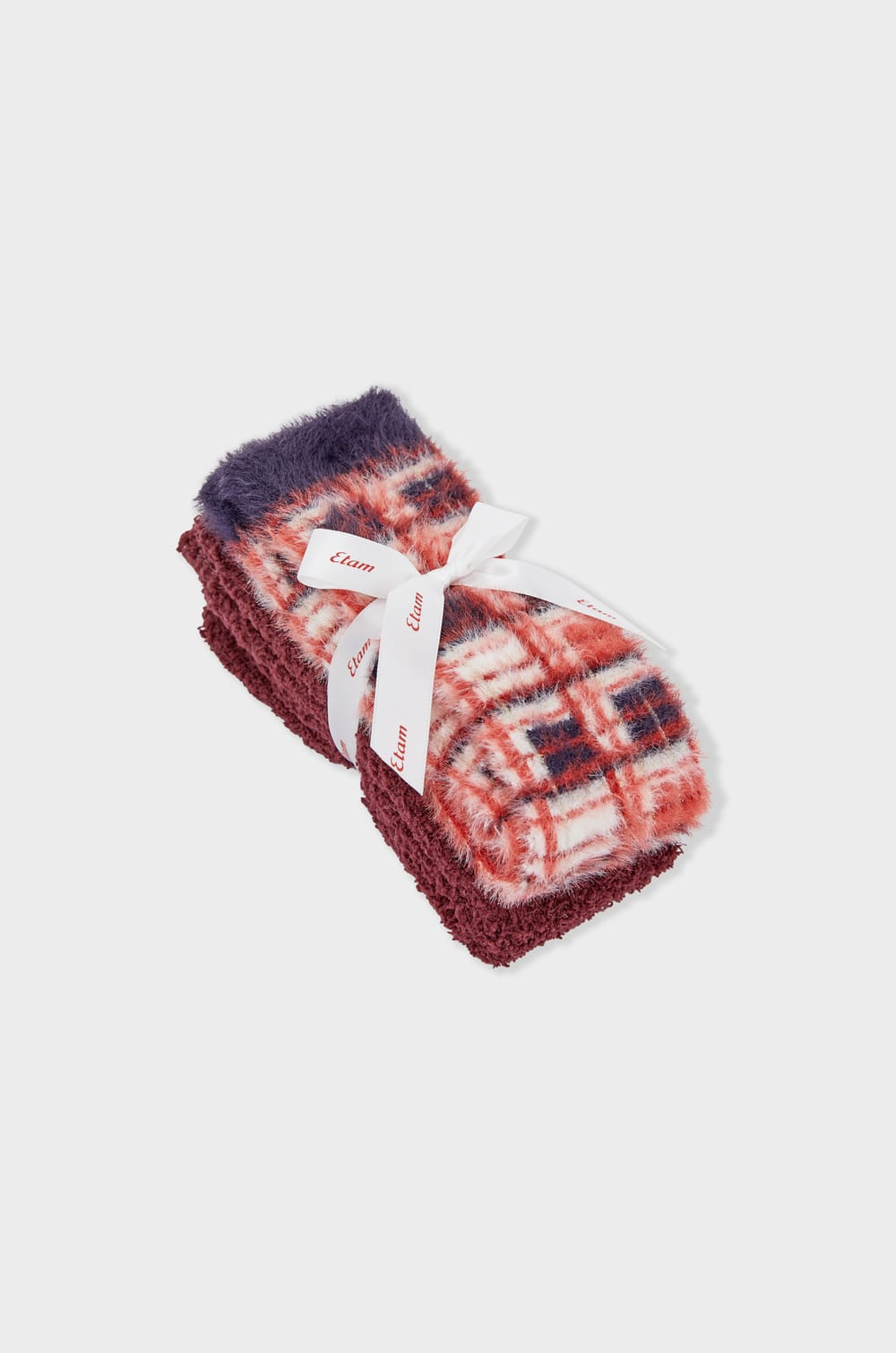 Chaussettes à motifs en fausse fourrure;${refinementColor}