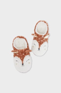 Chaussons mules en fausse fourrure;${refinementColor}