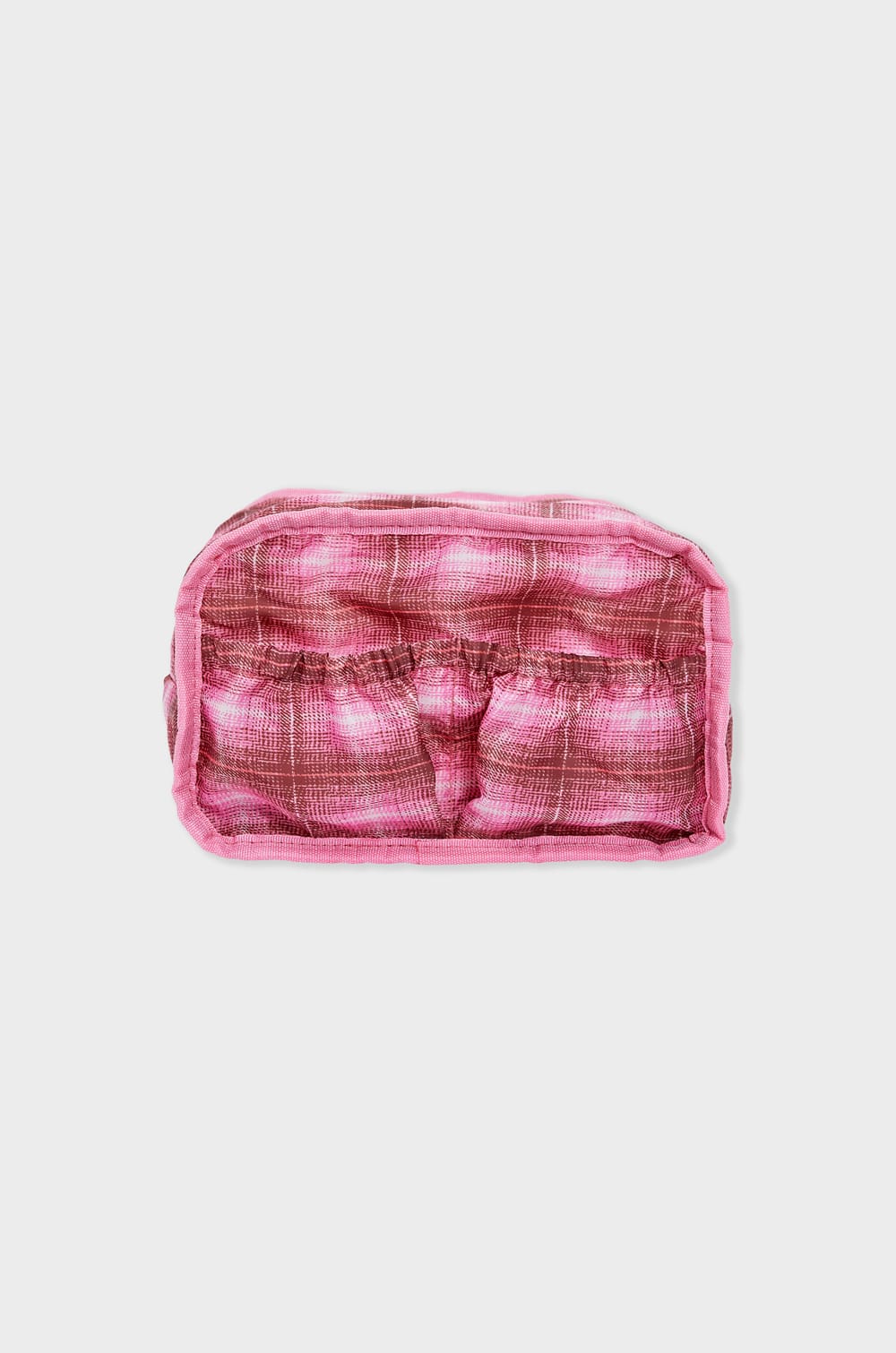 Trousse matelassée à rayures;${refinementColor}