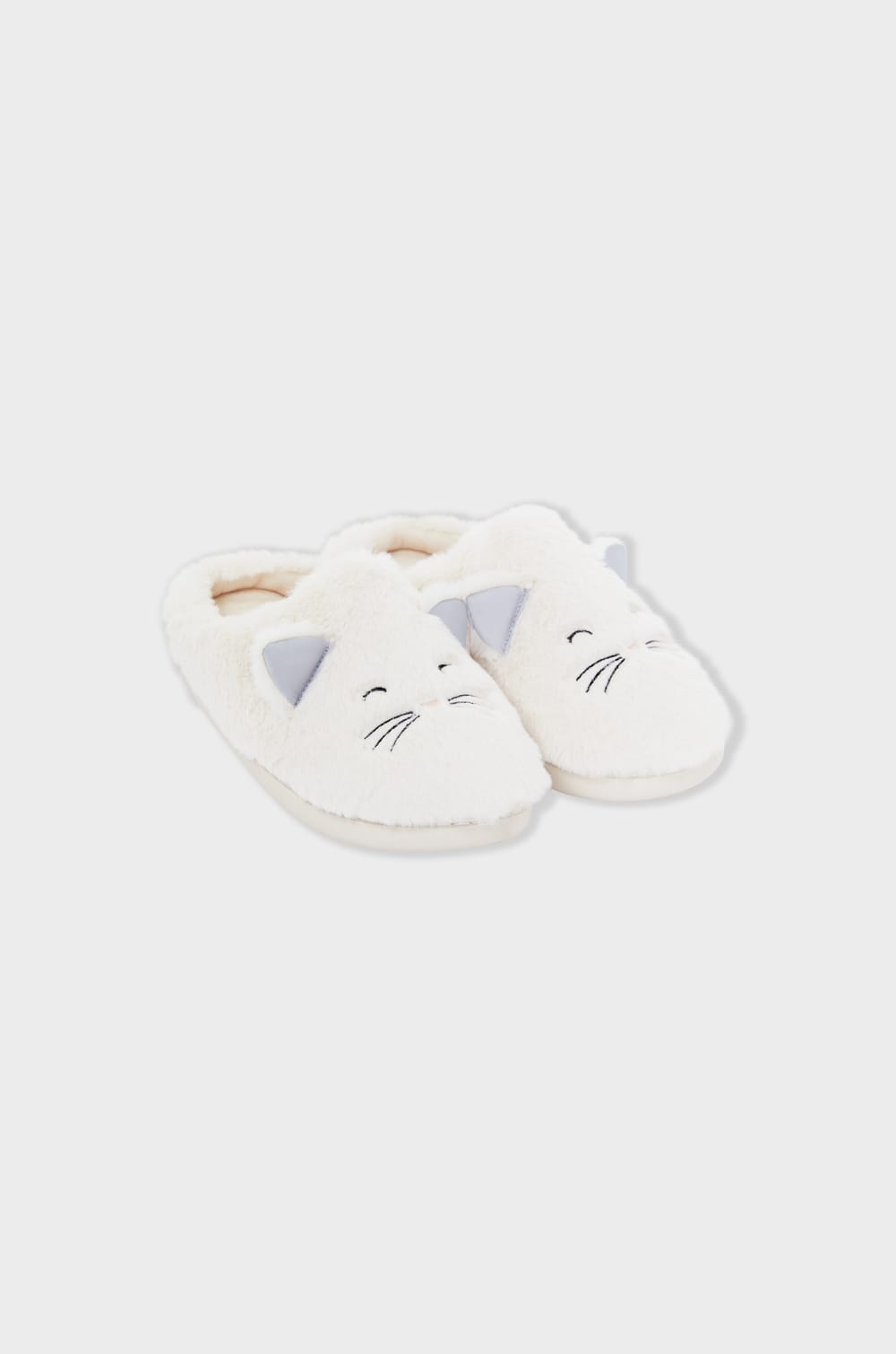 Chaussons mules en fausse fourrure;${refinementColor}