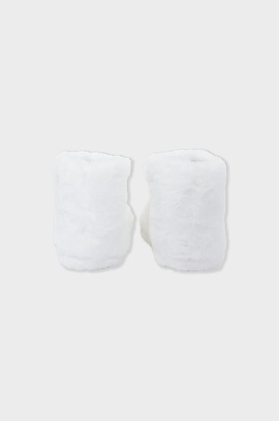 Chaussons bottines en fausse fourrure;${refinementColor}