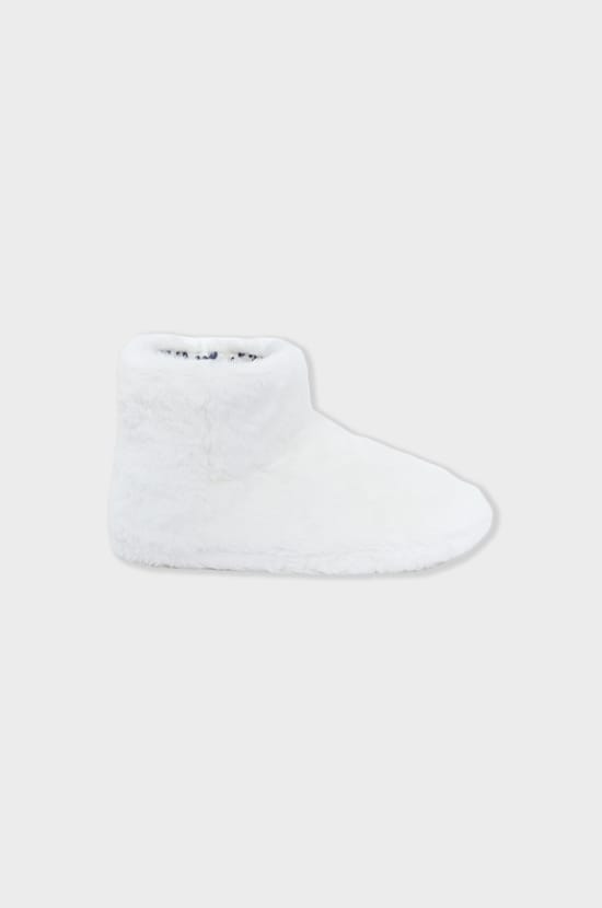 Chaussons bottines en fausse fourrure;${refinementColor}