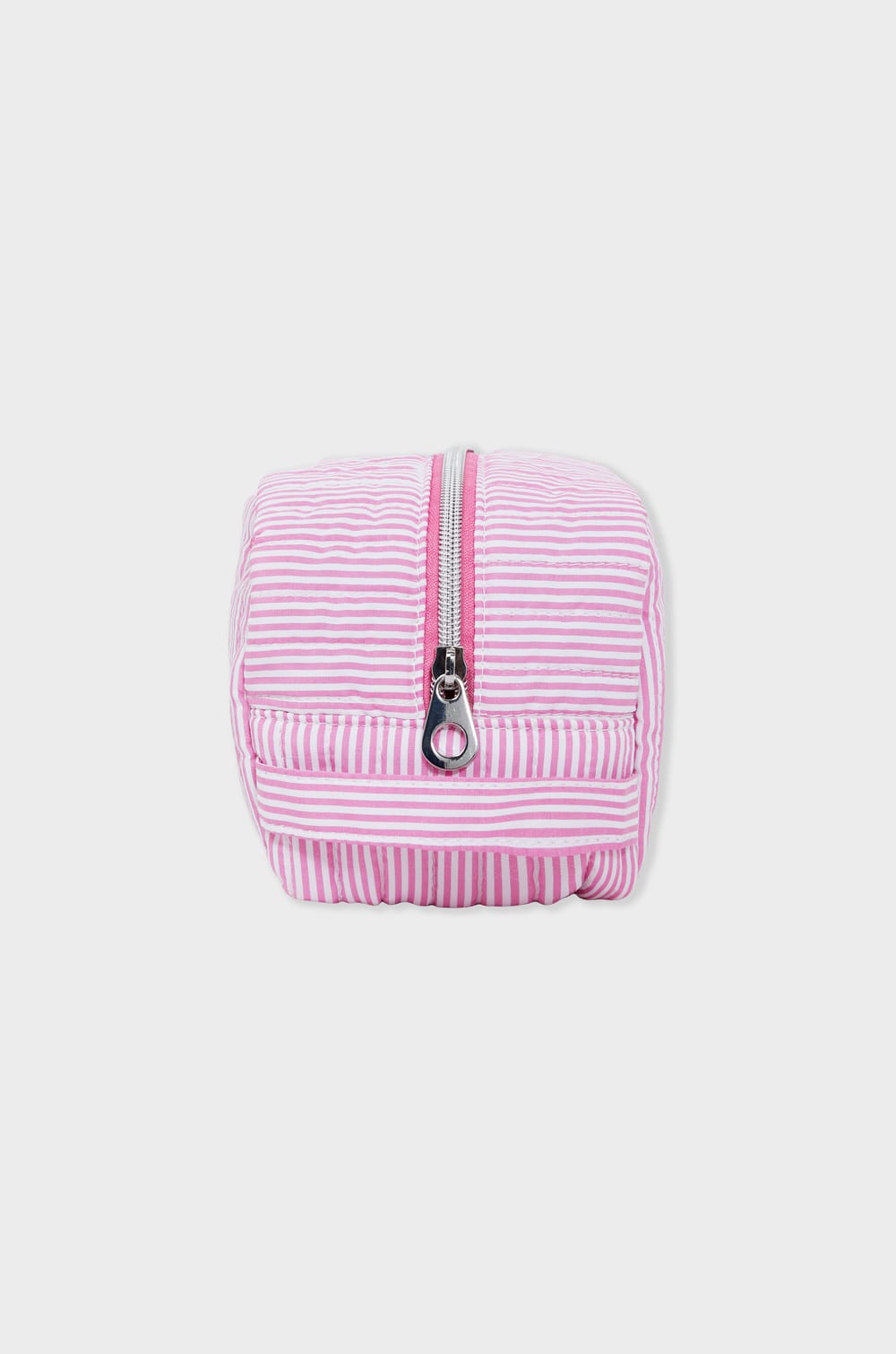 Trousse matelassée à rayures;${refinementColor}