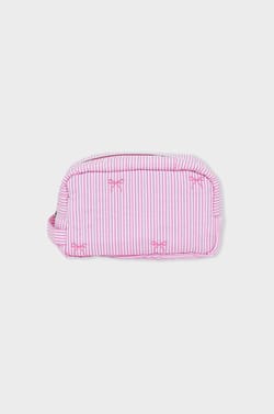 Trousse matelassée à rayures;${refinementColor}