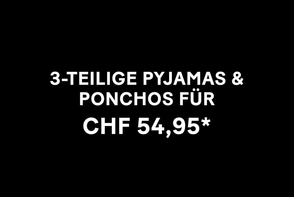 3-teilige Pyjamas & Ponchos