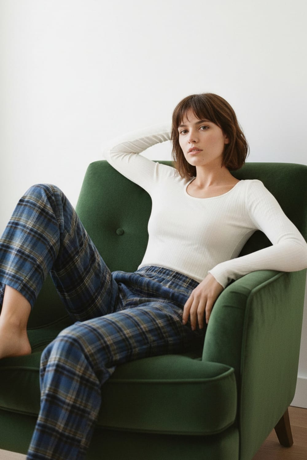 Pyjamas à carreaux