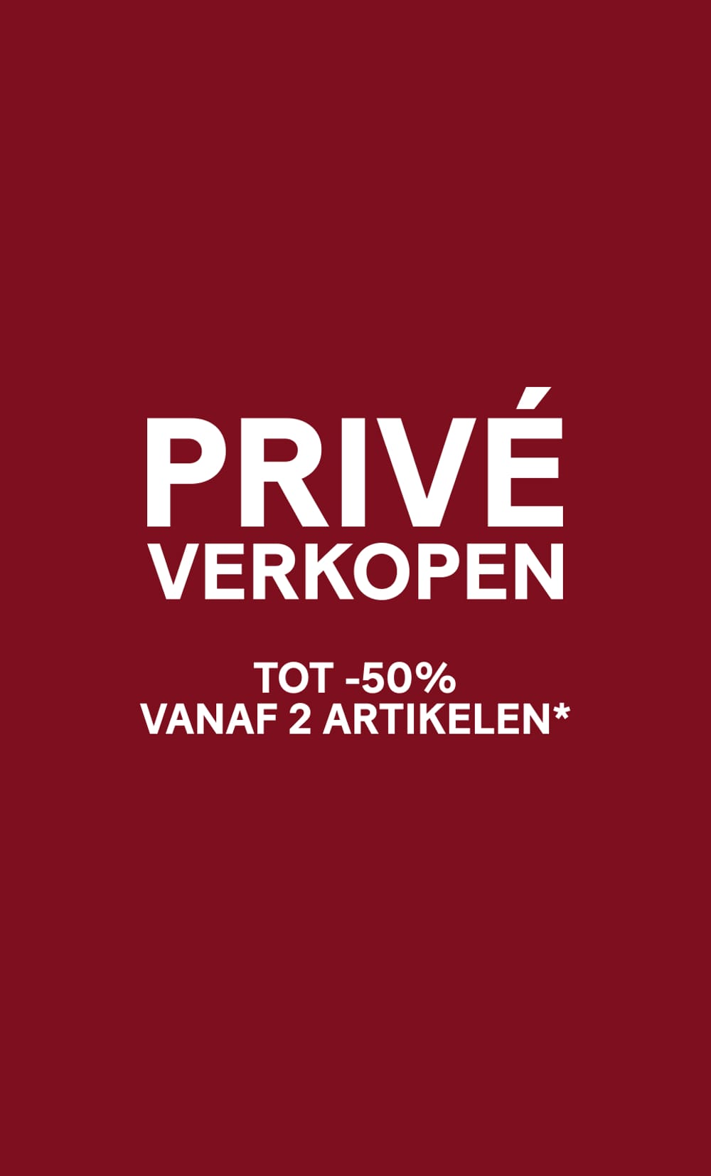 PRIV&Eacute;  VERKOPEN