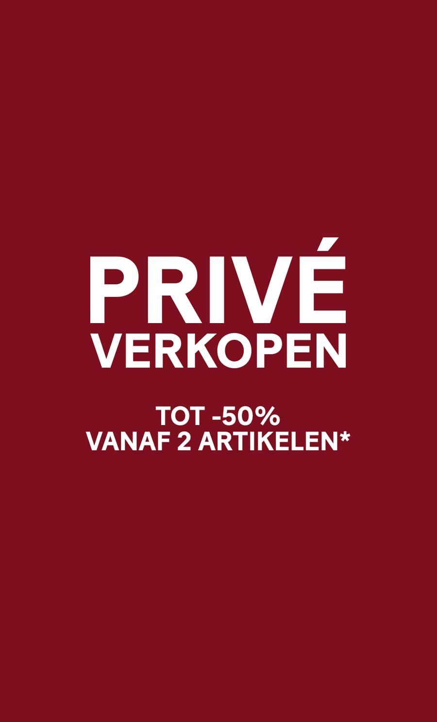 PRIV&Eacute; VERKOPEN