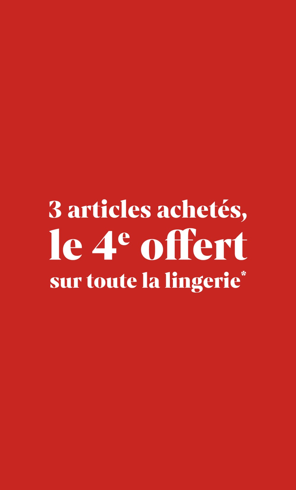 Soldes lingerie
