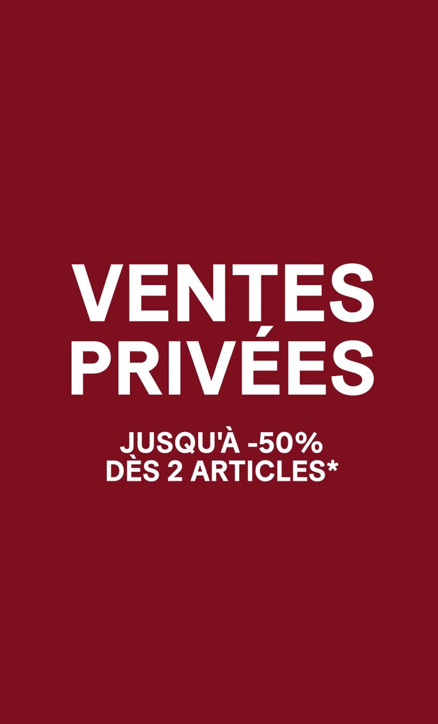 VENTES PRIV&Eacute;ES