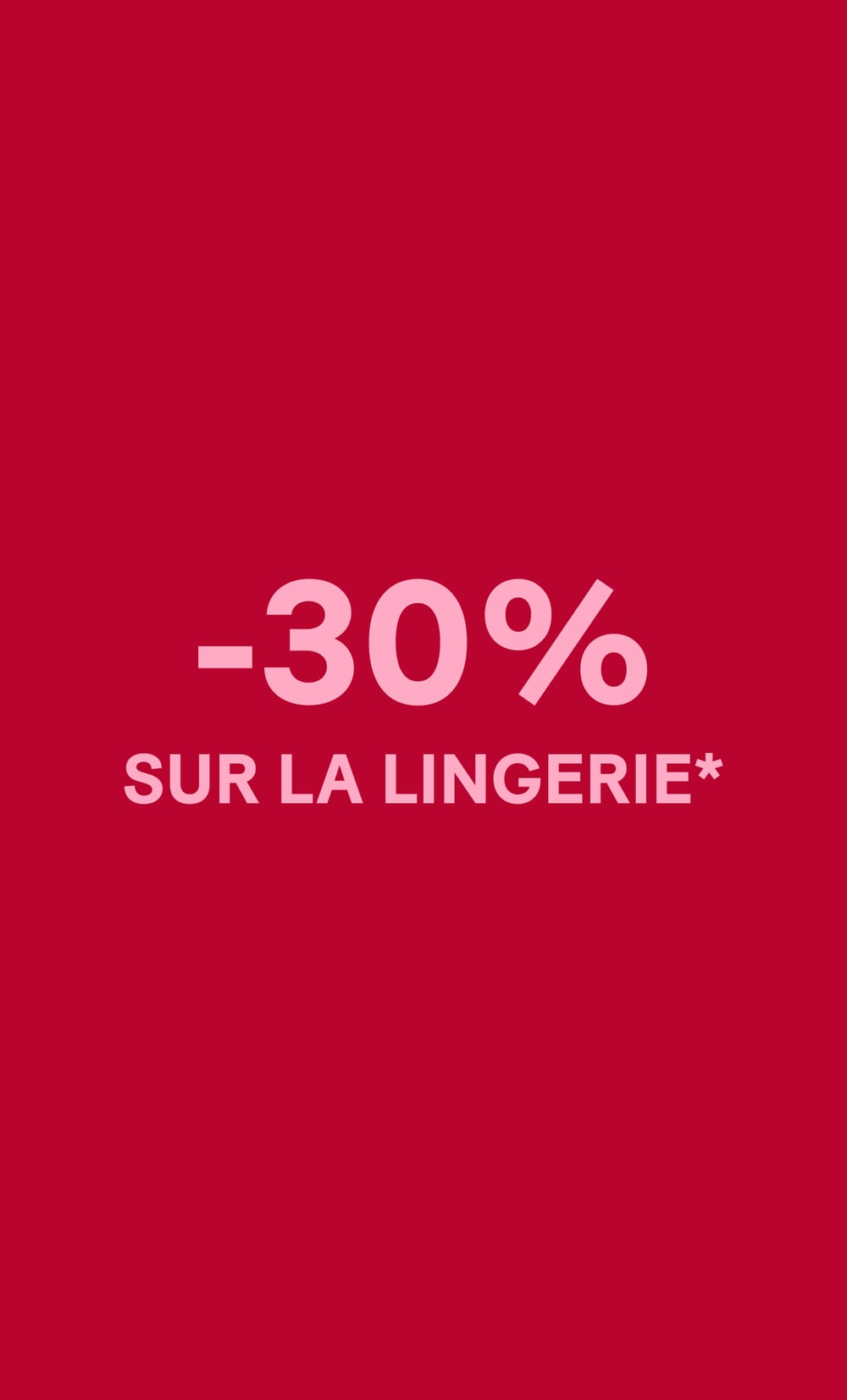 Soldes lingerie