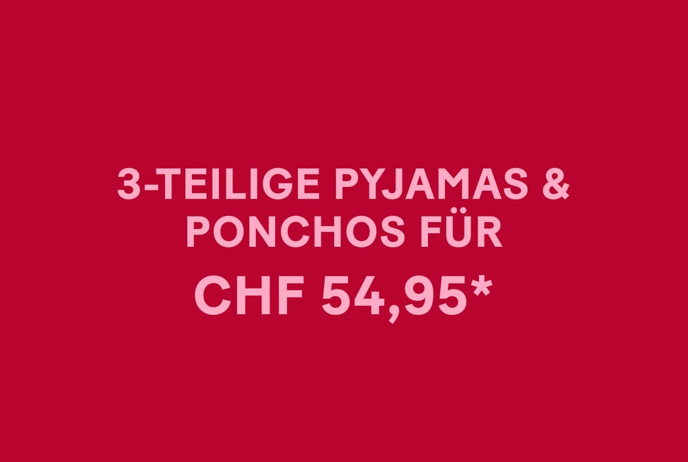 3-teilige Pyjamas & Ponchos
