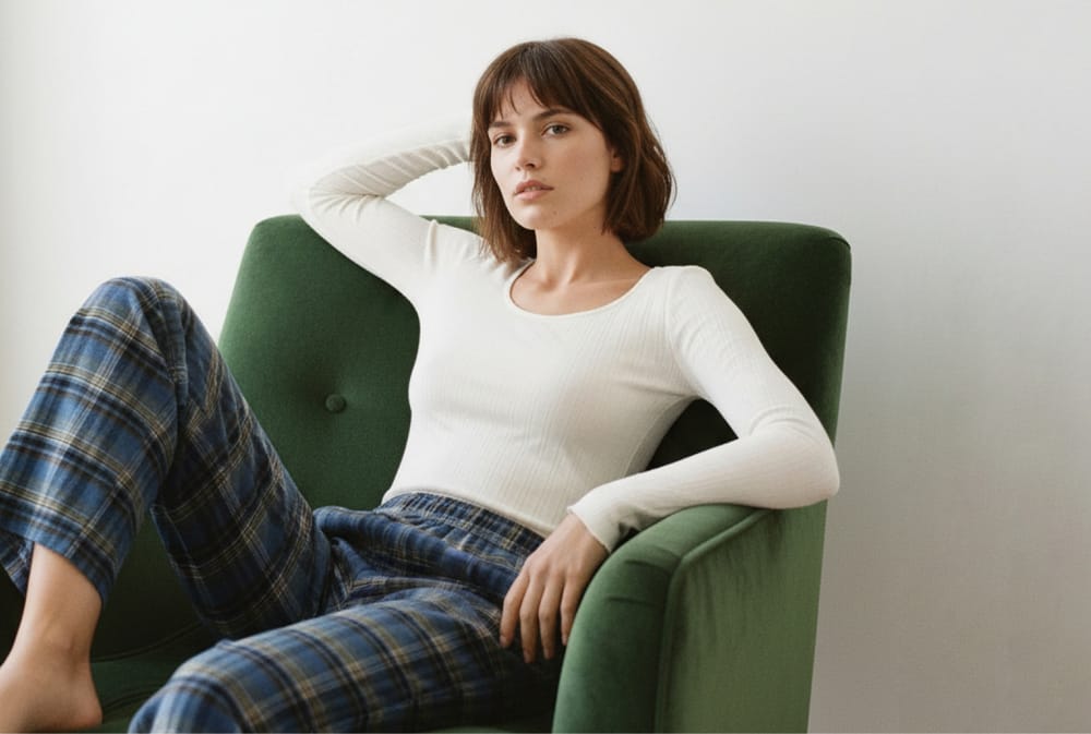 Pyjamas à carreaux
