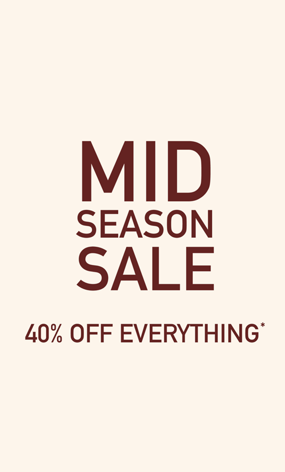 MID SEASON SALE